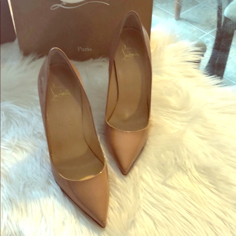 Christian Loubutin So Kate 120 Patent Nude